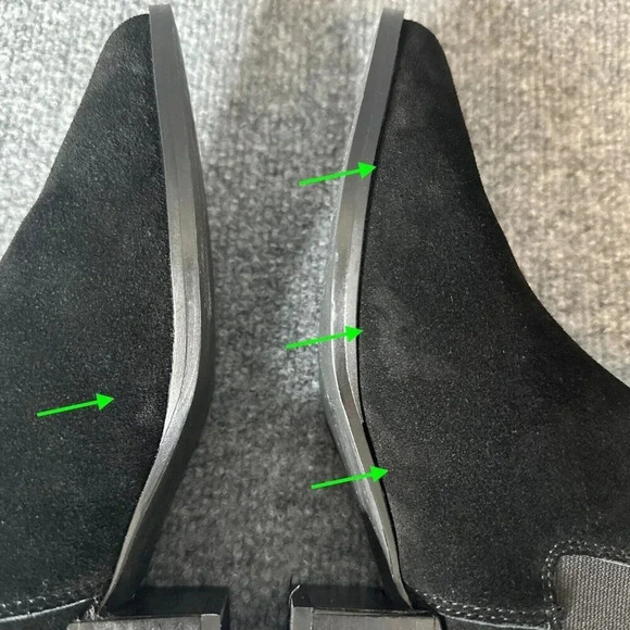 Steve Madden Ankle Boots Womens 7M Black Suede Pull On Classic Pointed Toe Shoes - Picture 13 of 16